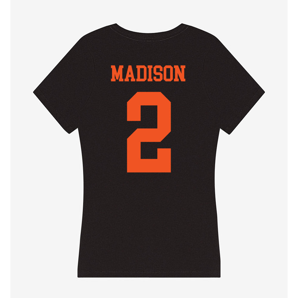 Oklahoma State - NCAA Women's Soccer : Victoria Madison - Classic Shersey Women's V-Neck T-Shirt-1