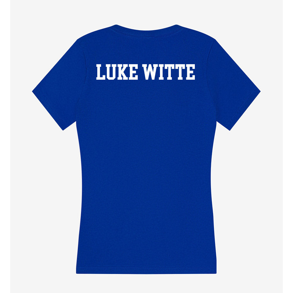Florida - NCAA Men's Track & Field : John Luke Witte - Women's V-Neck T-Shirt-1