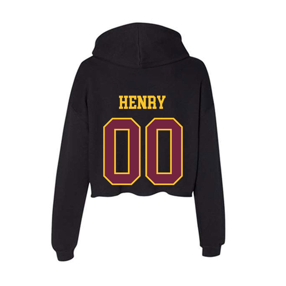 Arizona State - NCAA Women's Lacrosse : Gabriella Henry - Classic Shersey Women's Crop Fleece Hooded Sweatshirt-1