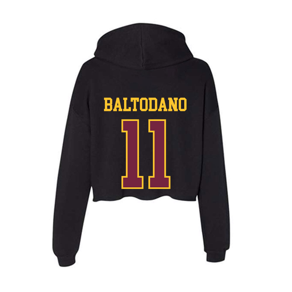 Arizona State - NCAA Women's Soccer : Addison Baltodano - Classic Shersey Women's Crop Fleece Hooded Sweatshirt-1