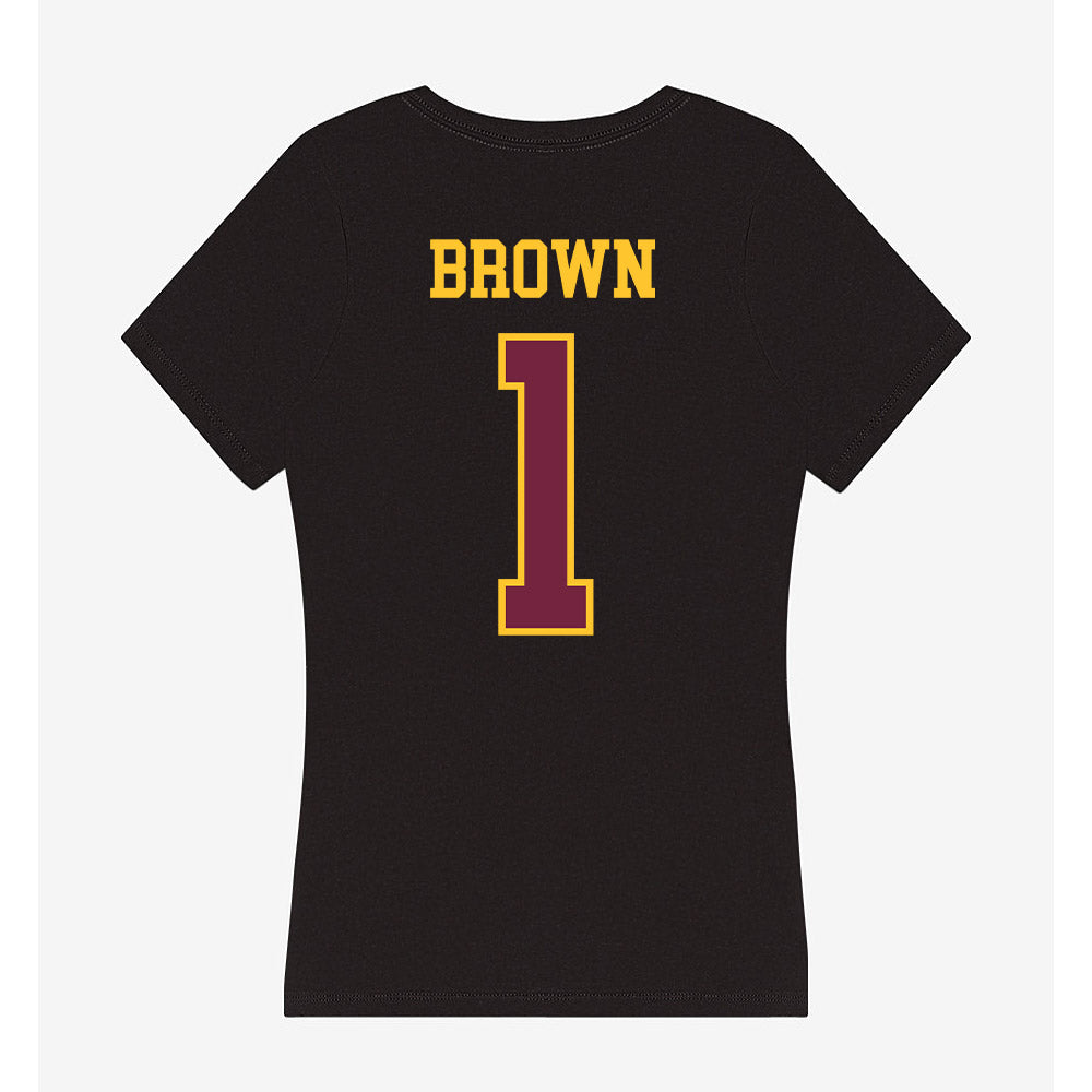 Arizona State - NCAA Football : Kyson Brown - Classic Shersey Women's V-Neck T-Shirt-1