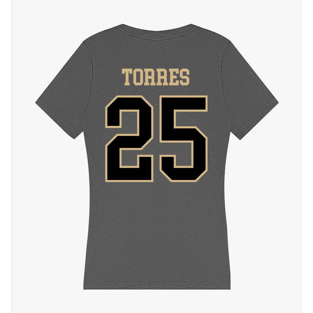 Wake Forest - NCAA Baseball : Boston Torres - Women's V-Neck T-Shirt-1