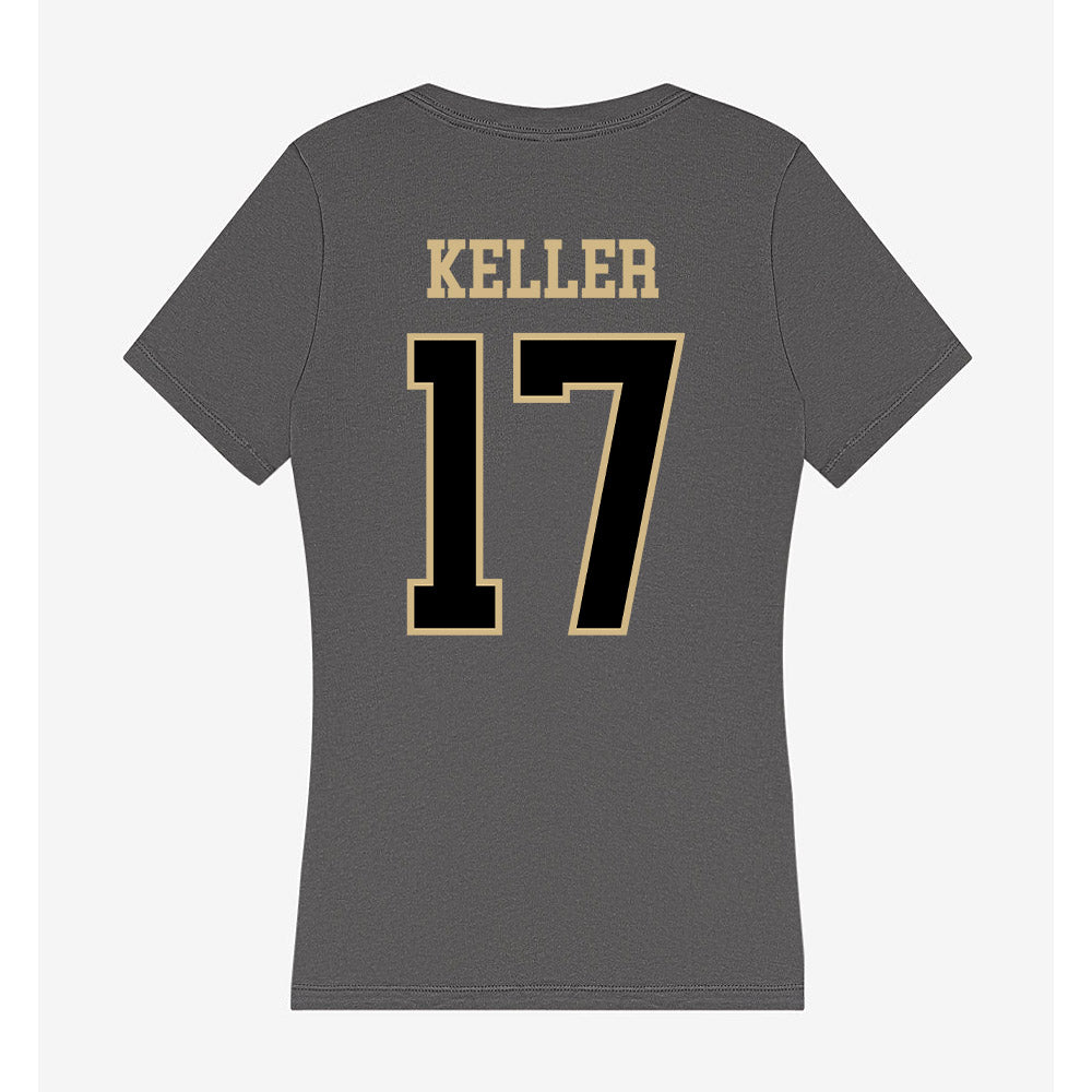 Wake Forest - NCAA Baseball : Ethan Keller - Women's V-Neck T-Shirt-1