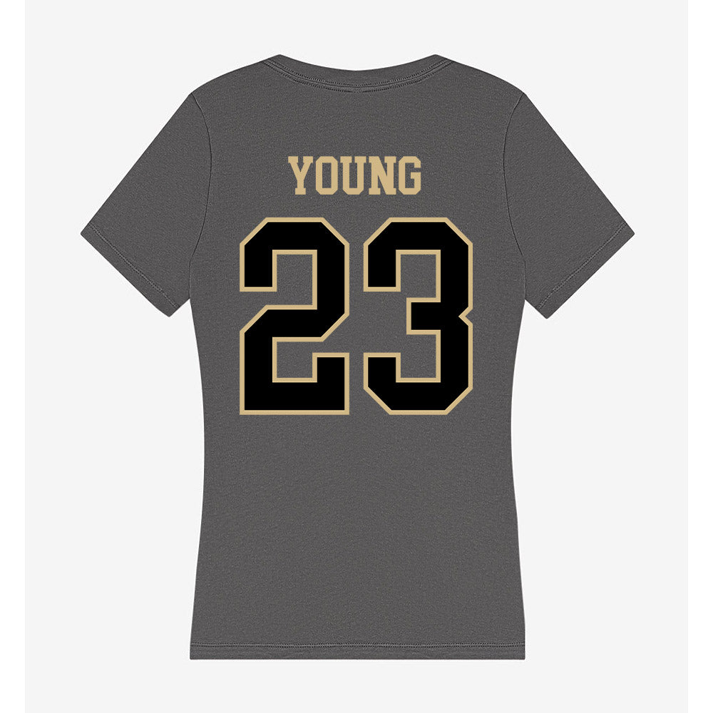 Wake Forest - NCAA Men's Soccer : Chandler Young - Women's V-Neck T-Shirt-1