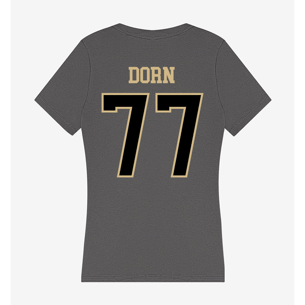 Wake Forest - NCAA Men's Basketball : Antonio Dorn - Women's V-Neck T-Shirt-1