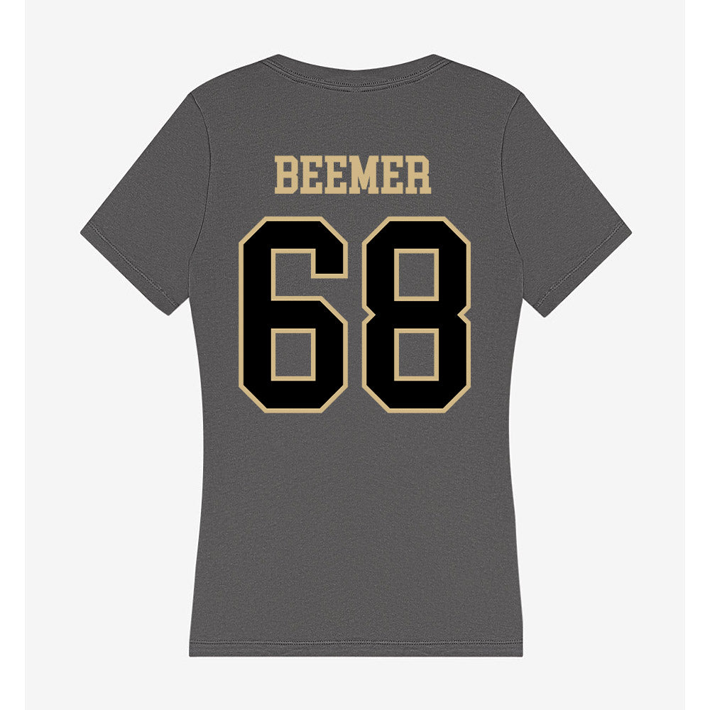 Wake Forest - NCAA Football : Luke Beemer - Women's V-Neck T-Shirt-1