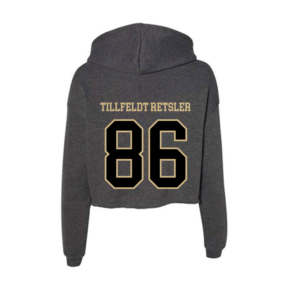 Wake Forest - NCAA Football : Maximilian Tillfeldt Retsler - Women's Crop Fleece Hoodie-1