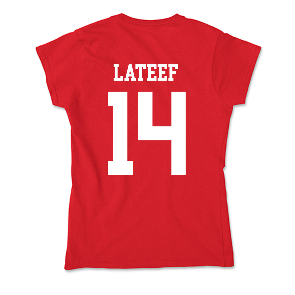 Nebraska - NCAA Football : TJ Lateef - Soft Style Women’s T-Shirt-1