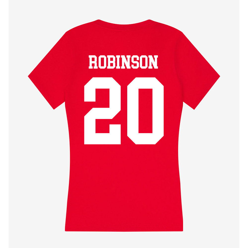 Nebraska - NCAA Women's Volleyball : Jayden Robinson - Women's V-Neck T-Shirt-1