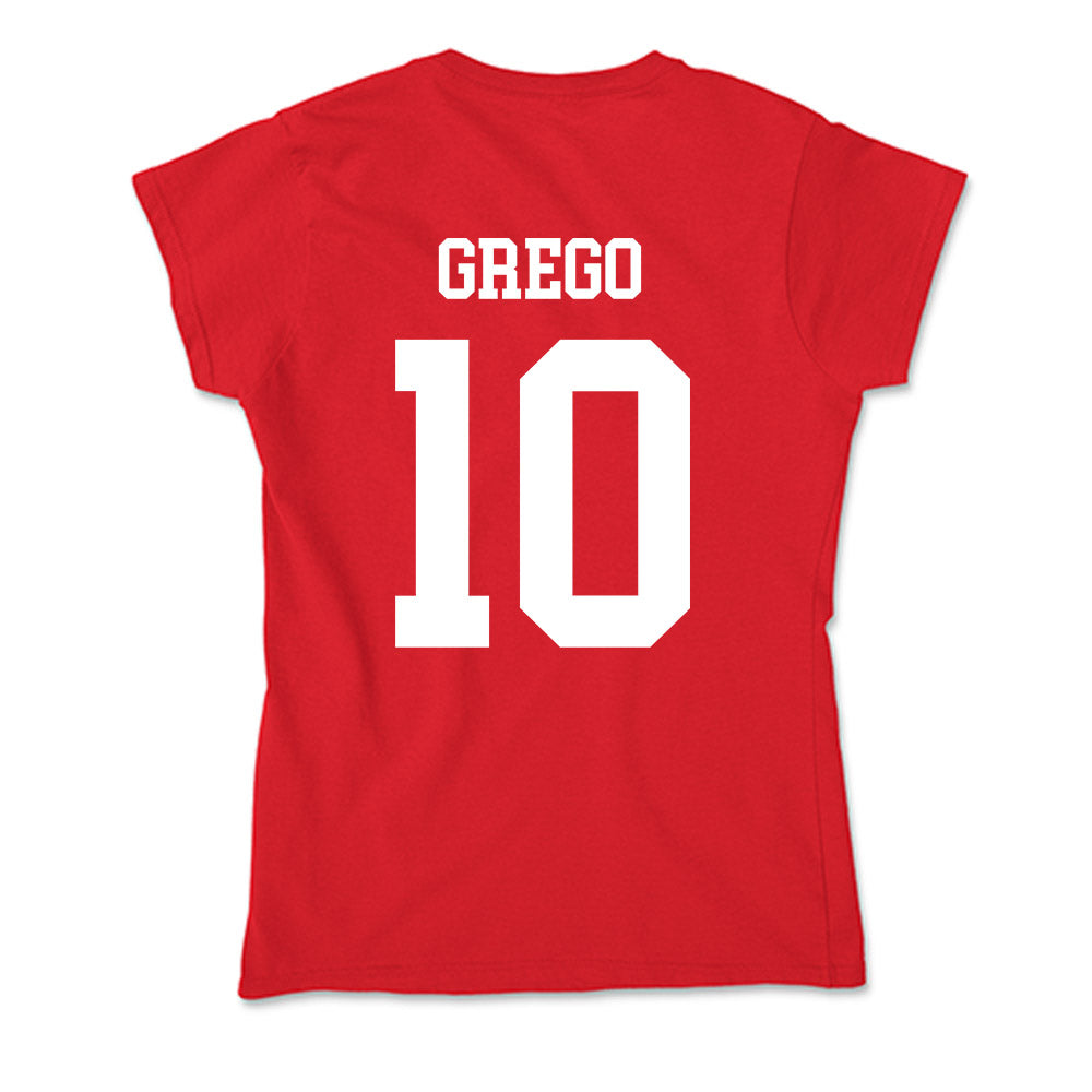 Nebraska - NCAA Baseball : Drew Grego - Soft Style Women’s T-Shirt-1