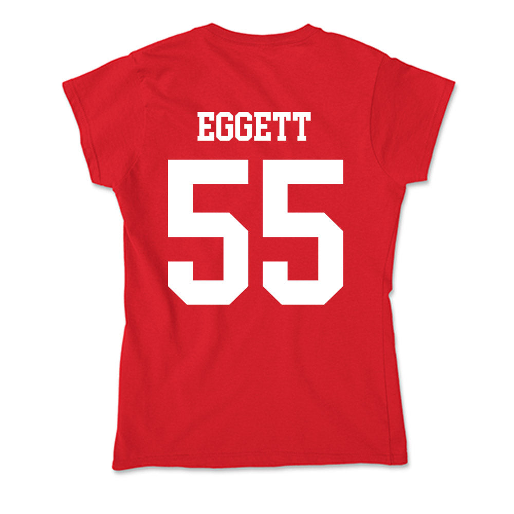 Nebraska - NCAA Women's Soccer : Kate Eggett - Soft Style Women’s T-Shirt-1
