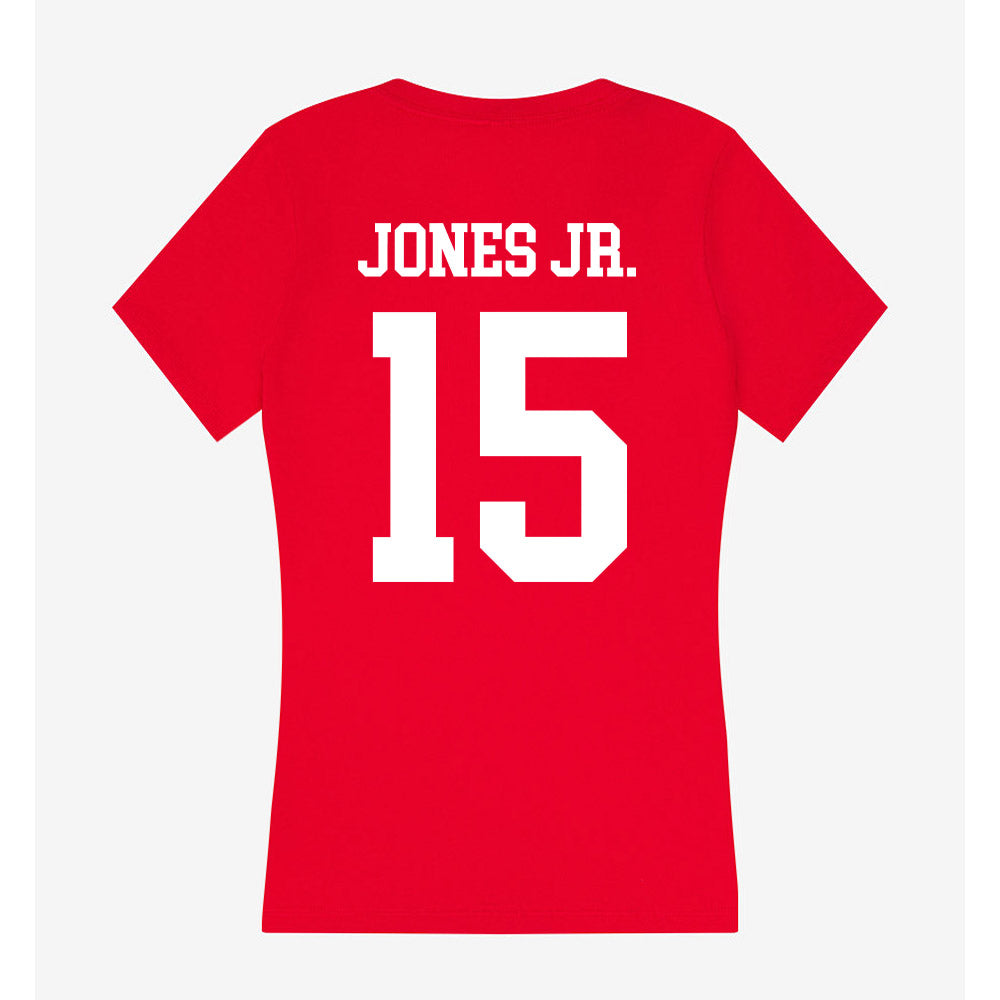 Nebraska - NCAA Football : Anthony Jones Jr. - Women's V-Neck T-Shirt-1