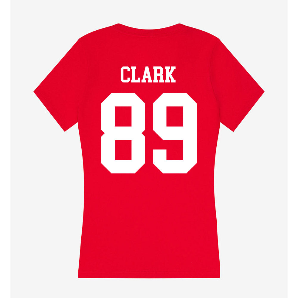 Nebraska - NCAA Football : Quinn Clark - Women's V-Neck T-Shirt-1