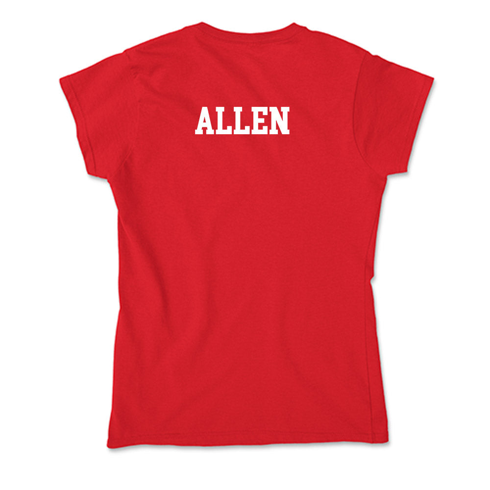 Nebraska - NCAA Men's Track & Field : Jacorric Allen - Soft Style Women’s T-Shirt-1