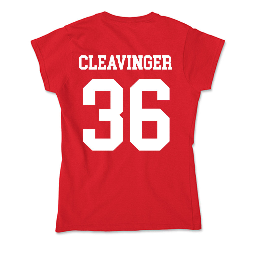 Nebraska - NCAA Baseball : Grant Cleavinger - Soft Style Women’s T-Shirt-1