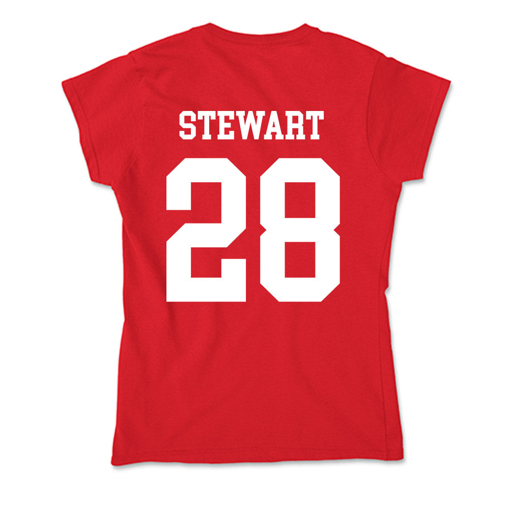 Nebraska - NCAA Baseball : Braxton Stewart - Soft Style Women’s T-Shirt-1