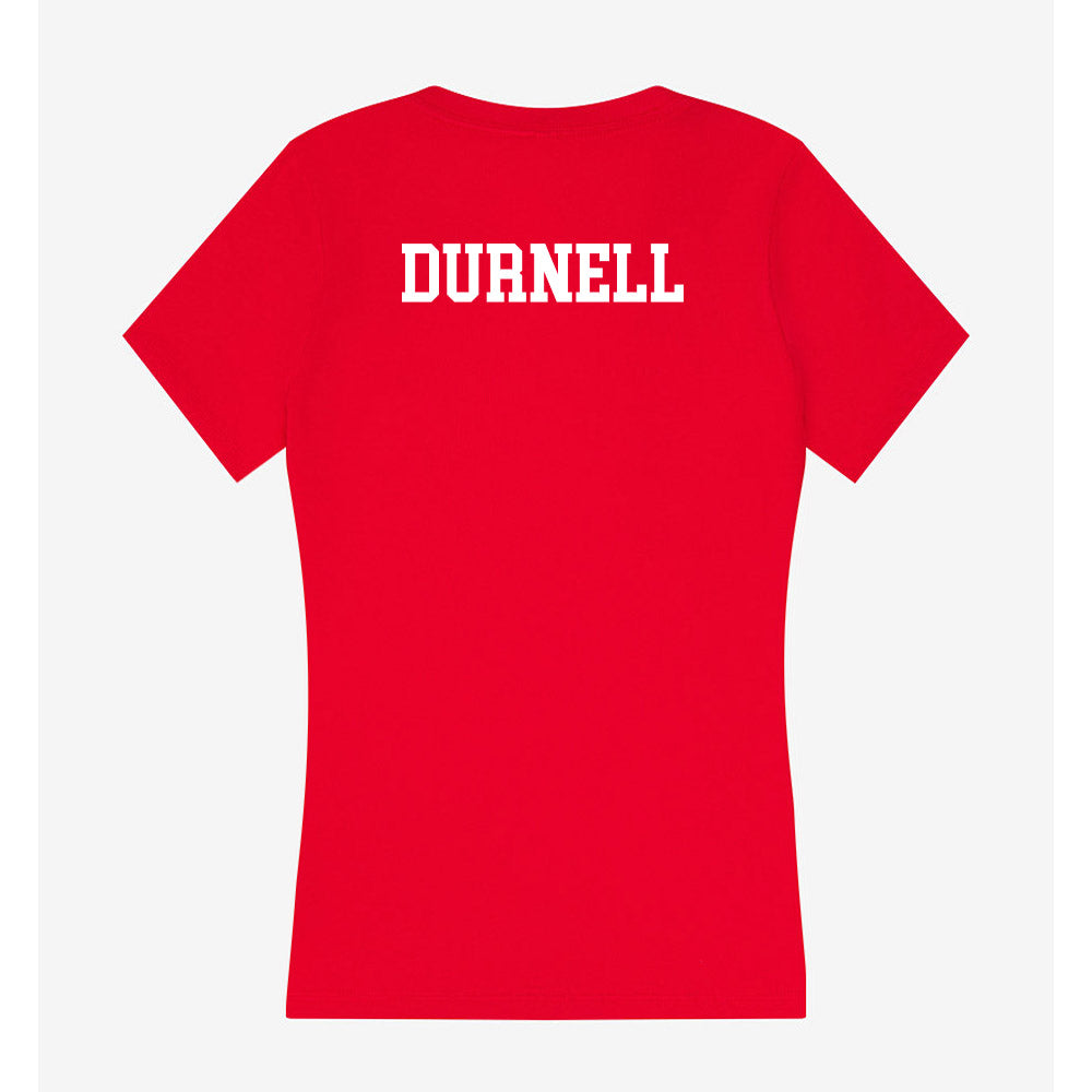 Nebraska - NCAA Softball : Alli Durnell - Women's V-Neck T-Shirt-1