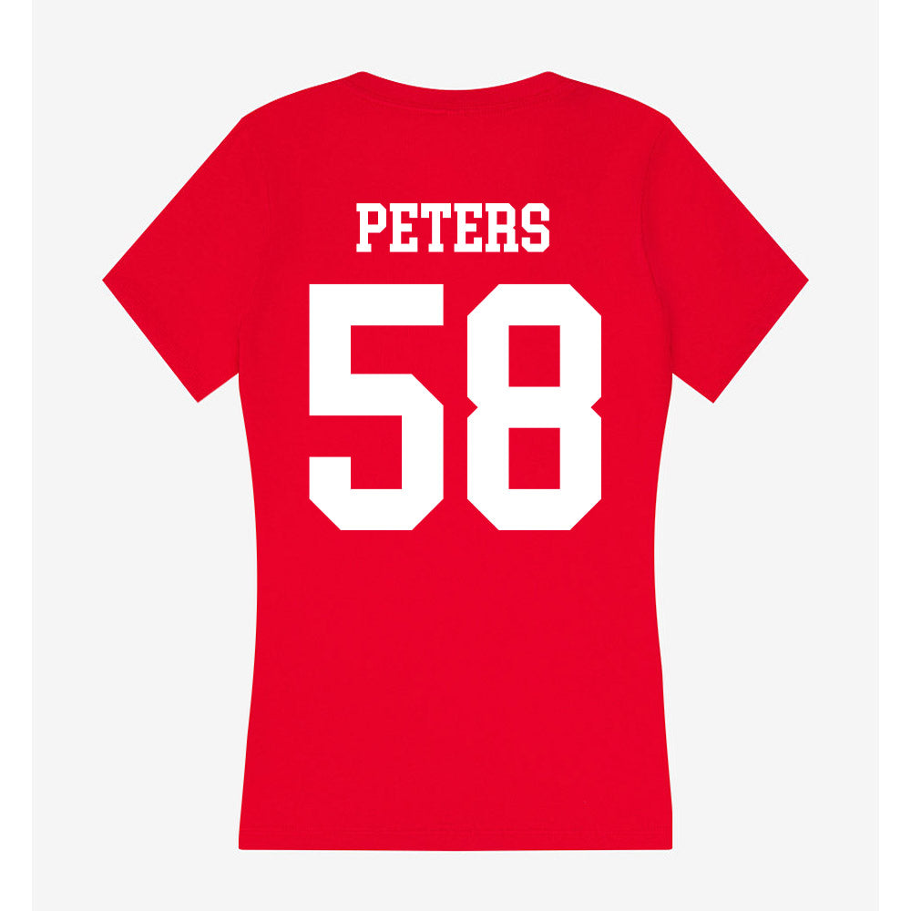 Nebraska - NCAA Football : Jake Peters - Women's V-Neck T-Shirt-1