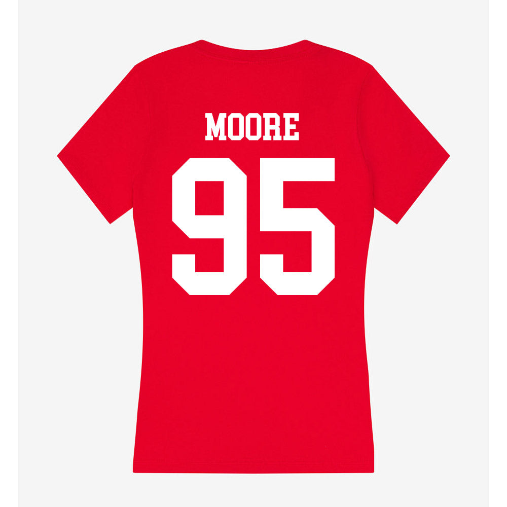 Nebraska - NCAA Football : Gabriel Moore - Classic Shersey Women's V-Neck T-Shirt-1