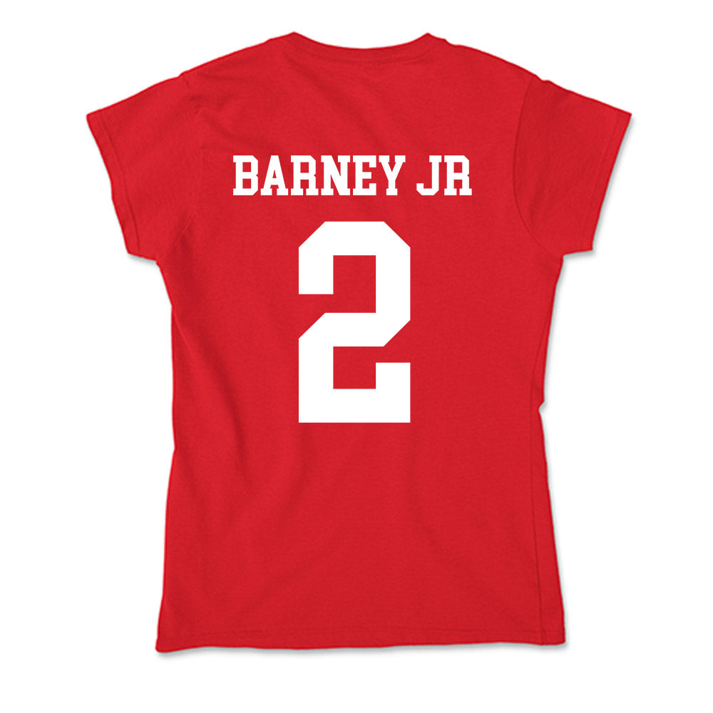 Nebraska - NCAA Football : Jacory Barney Jr - Soft Style Women’s T-Shirt-1