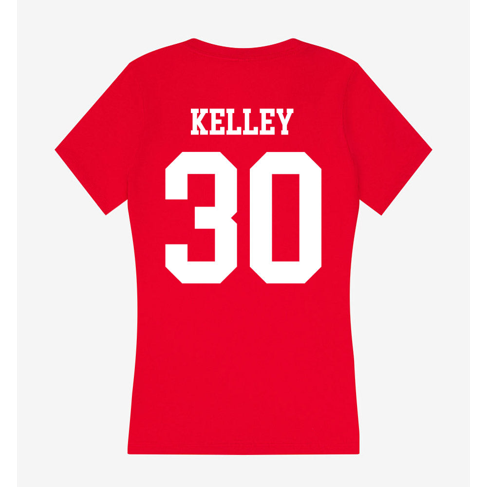 Nebraska - NCAA Baseball : Carter Kelley - Women's V-Neck T-Shirt-1