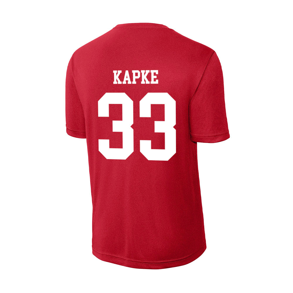 Nebraska - NCAA Men's Basketball : Boden Kapke - Activewear T-Shirt-1