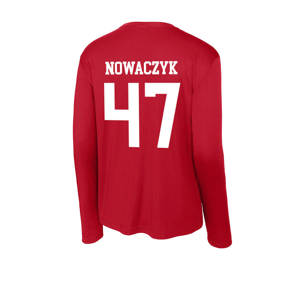 Nebraska - NCAA Baseball : Colin Nowaczyk - Activewear Long Sleeve T-Shirt-1