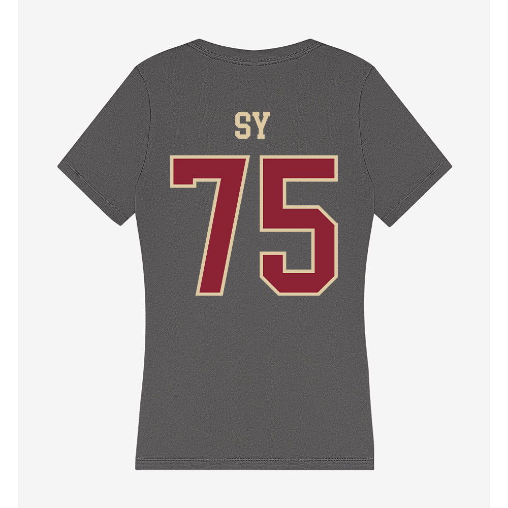Boston College - NCAA Football : Pape Abdoulaye Sy - Women's V-Neck T-Shirt-1