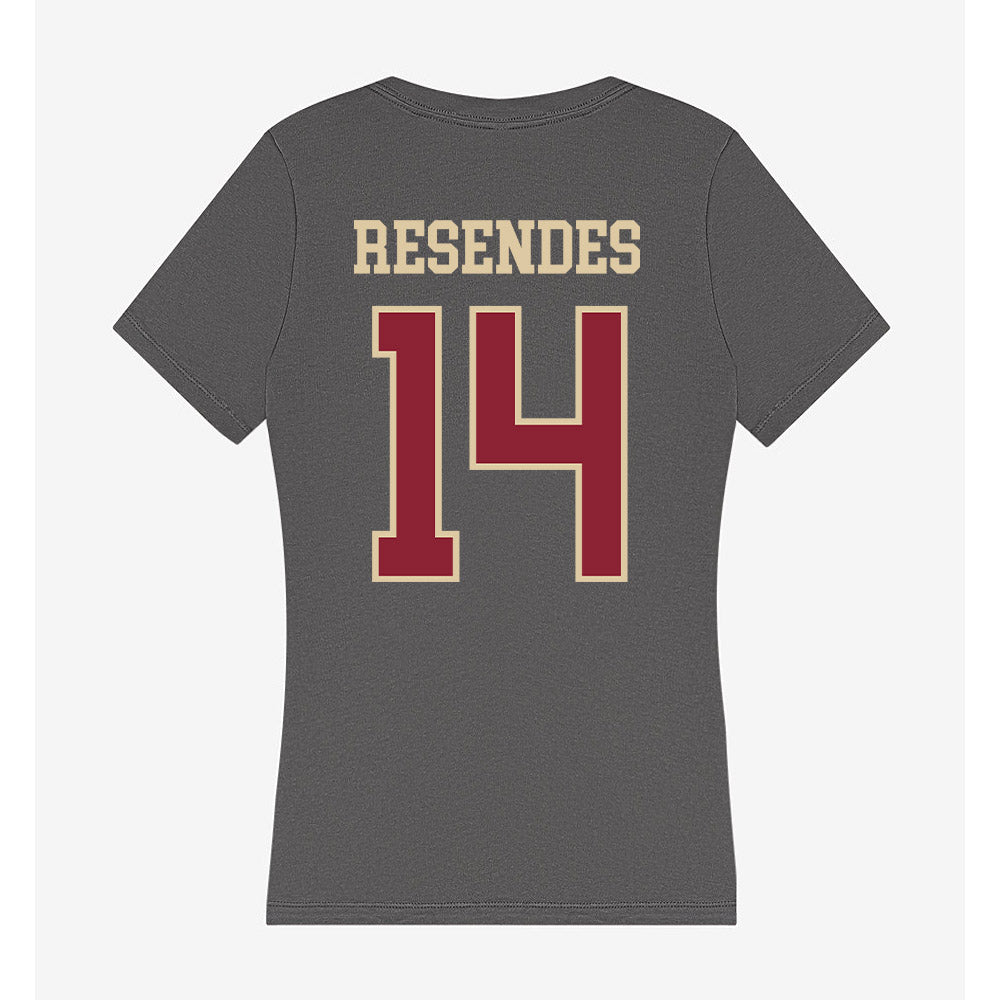 Boston College - NCAA Men's Ice Hockey : Landan Resendes - Women's V-Neck T-Shirt-1