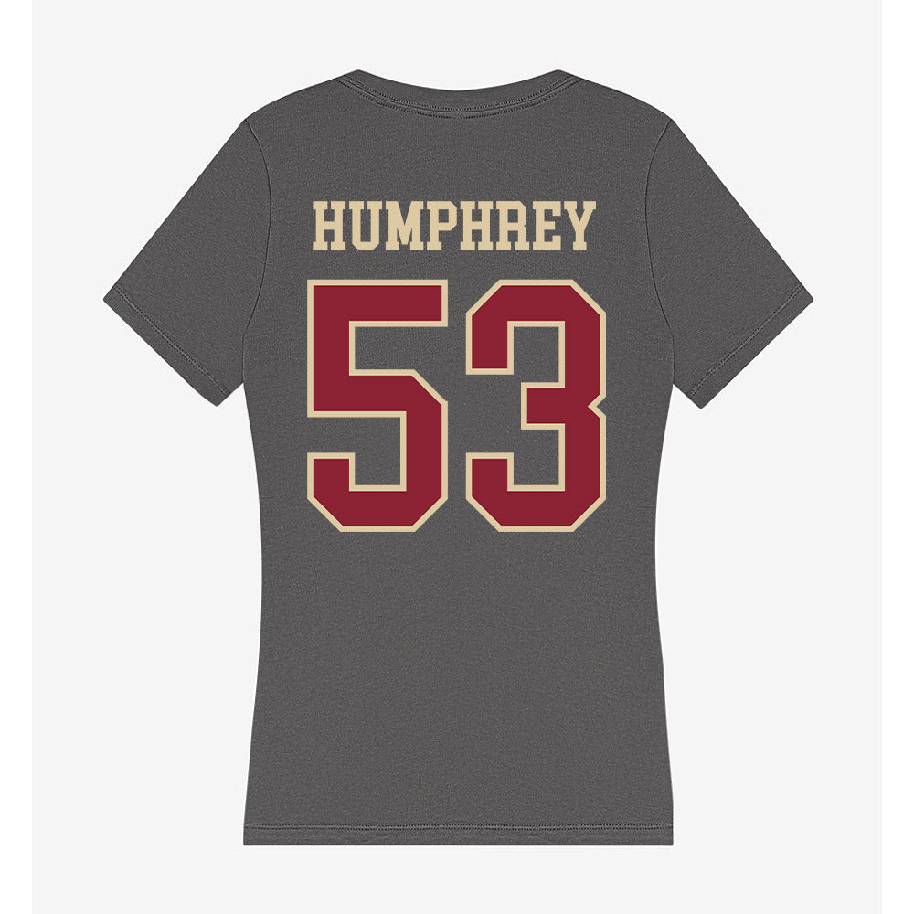 Boston College - NCAA Football : Tre Humphrey - Women's V-Neck T-Shirt-1