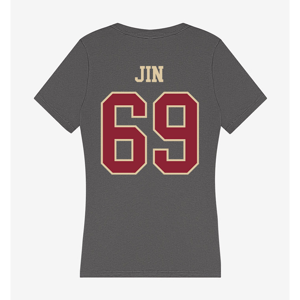 Boston College - NCAA Football : Marek Jin - Women's V-Neck T-Shirt-1