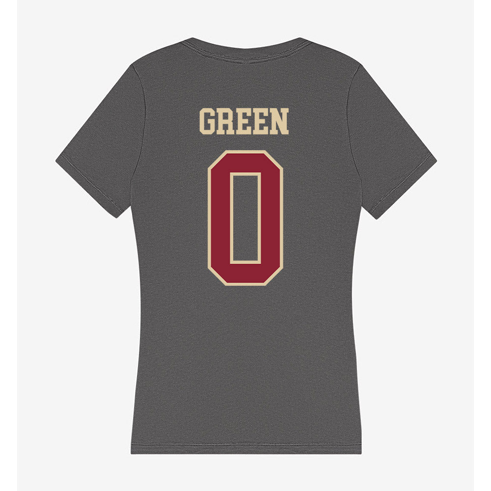 Boston College - NCAA Football : TJ Green - Women's V-Neck T-Shirt-1