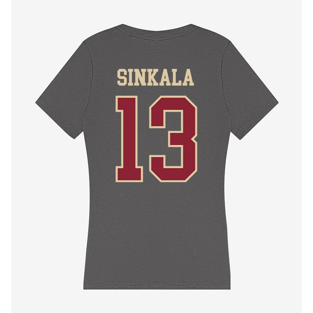 Boston College - NCAA Football : Njita Sinkala - Women's V-Neck T-Shirt-1