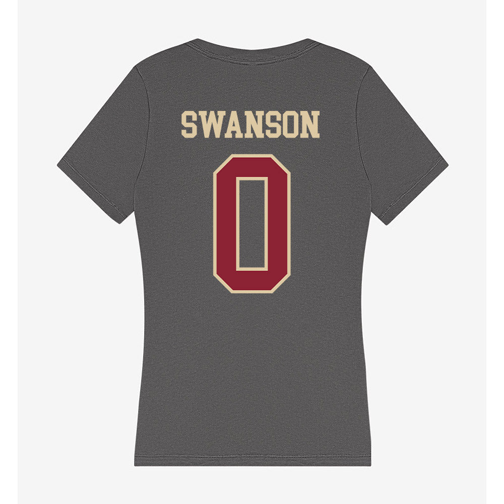 Boston College - NCAA Football : Reed Swanson - Women's V-Neck T-Shirt-1