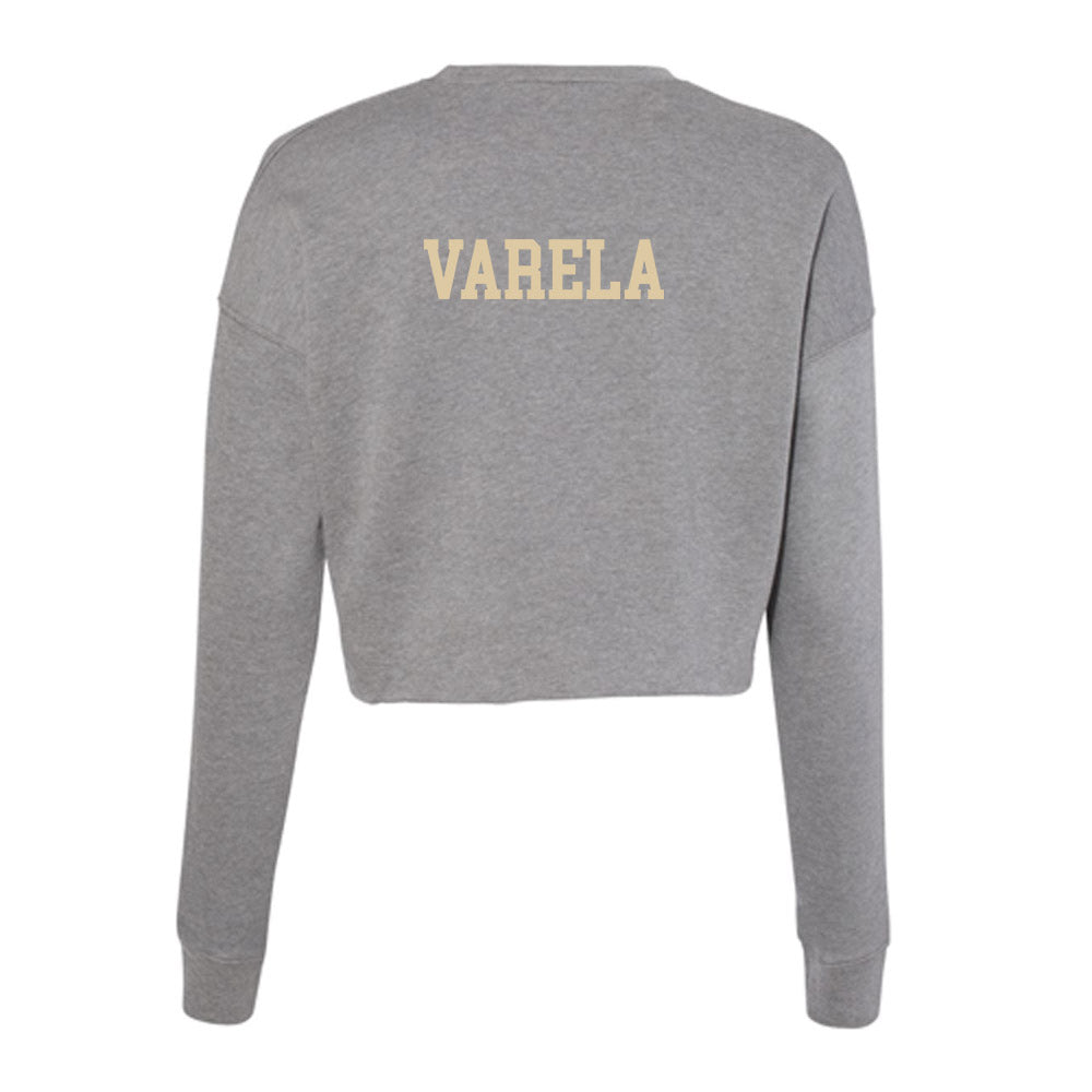Boston College - NCAA Women's Track & Field : Solana Varela - Women's Cropped Crew Fleece-1
