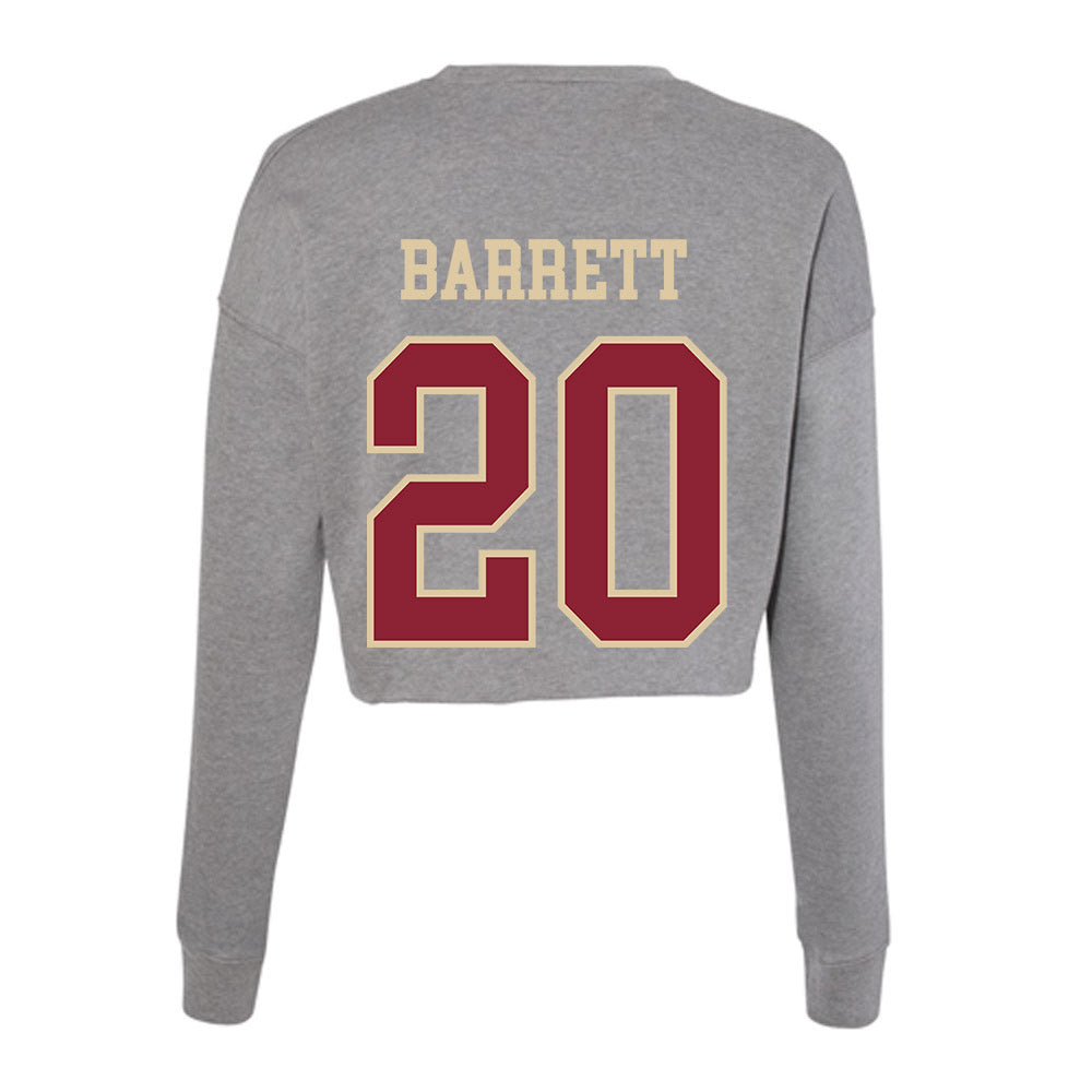 Boston College - NCAA Football : Billy Barrett - Women's Cropped Crew Fleece-1