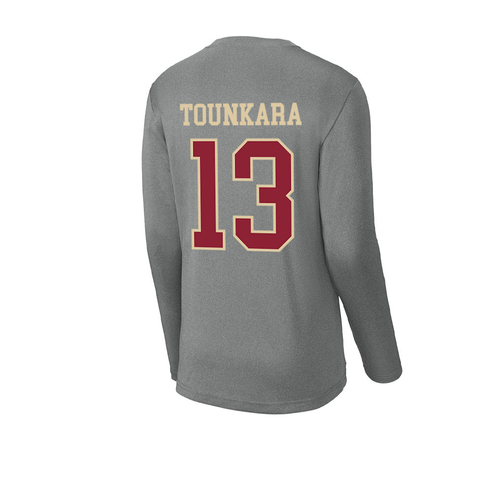 Boston College - NCAA Men's Basketball : Aly Tounkara - Activewear Long Sleeve T-Shirt-1