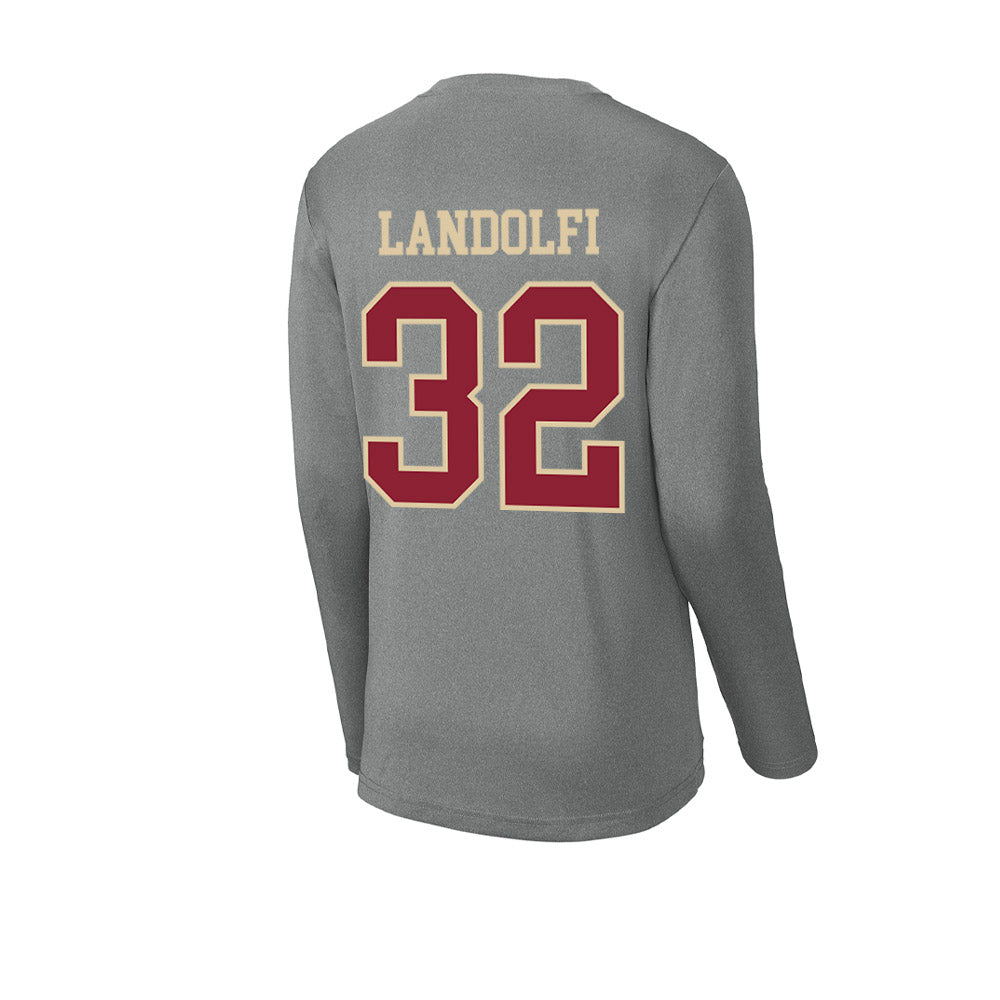 Boston College - NCAA Football : Michael Landolfi - Activewear Long Sleeve T-Shirt-1