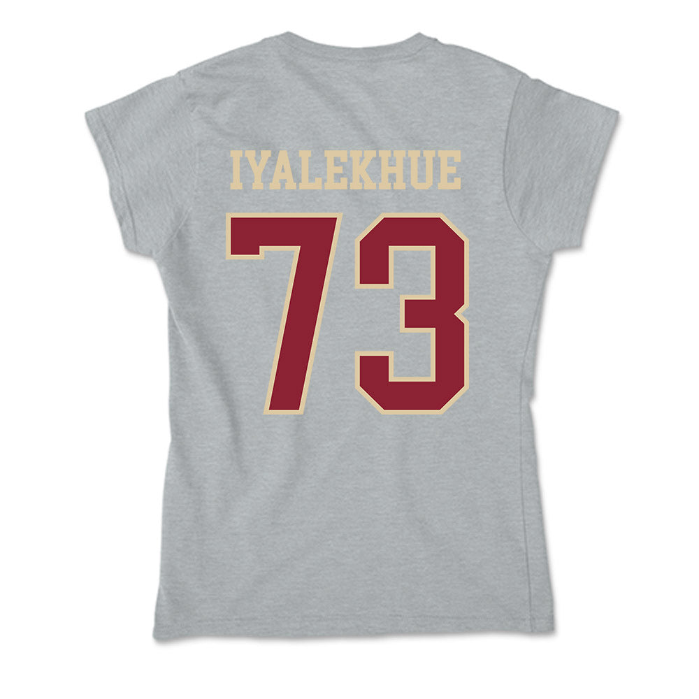 Boston College - NCAA Football : Lawrence Iyalekhue - Soft Style Women’s T-Shirt-1