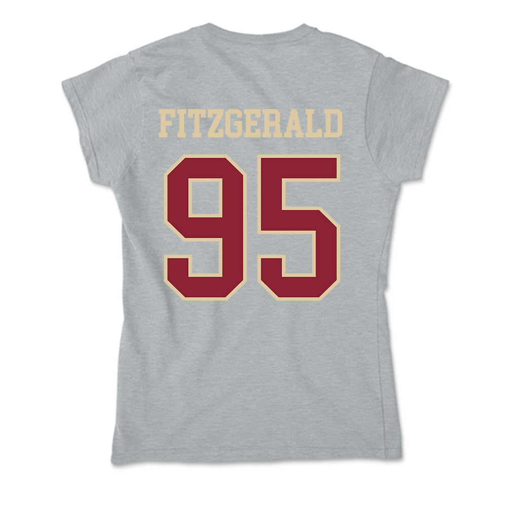 Boston College - NCAA Football : Mac Fitzgerald - Soft Style Women’s T-Shirt-1