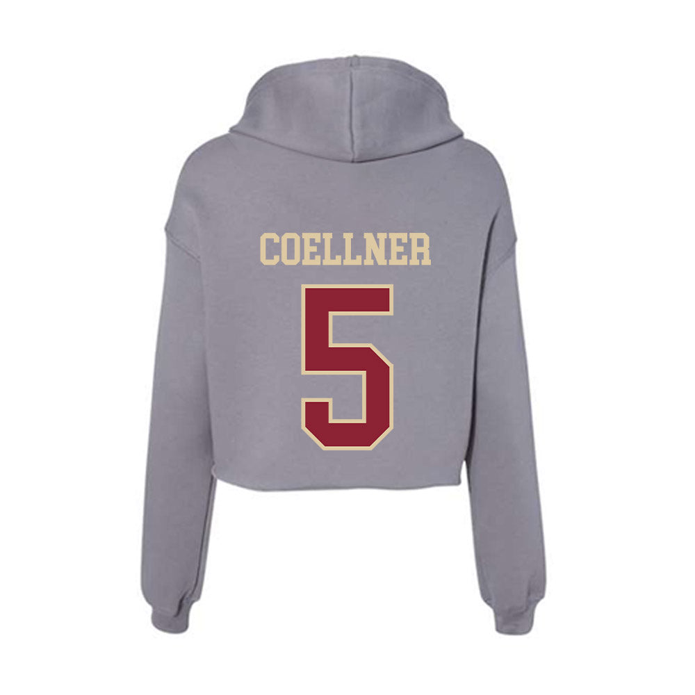 Boston College - NCAA Football : Anthony Coellner - Women's Crop Fleece Hoodie-1