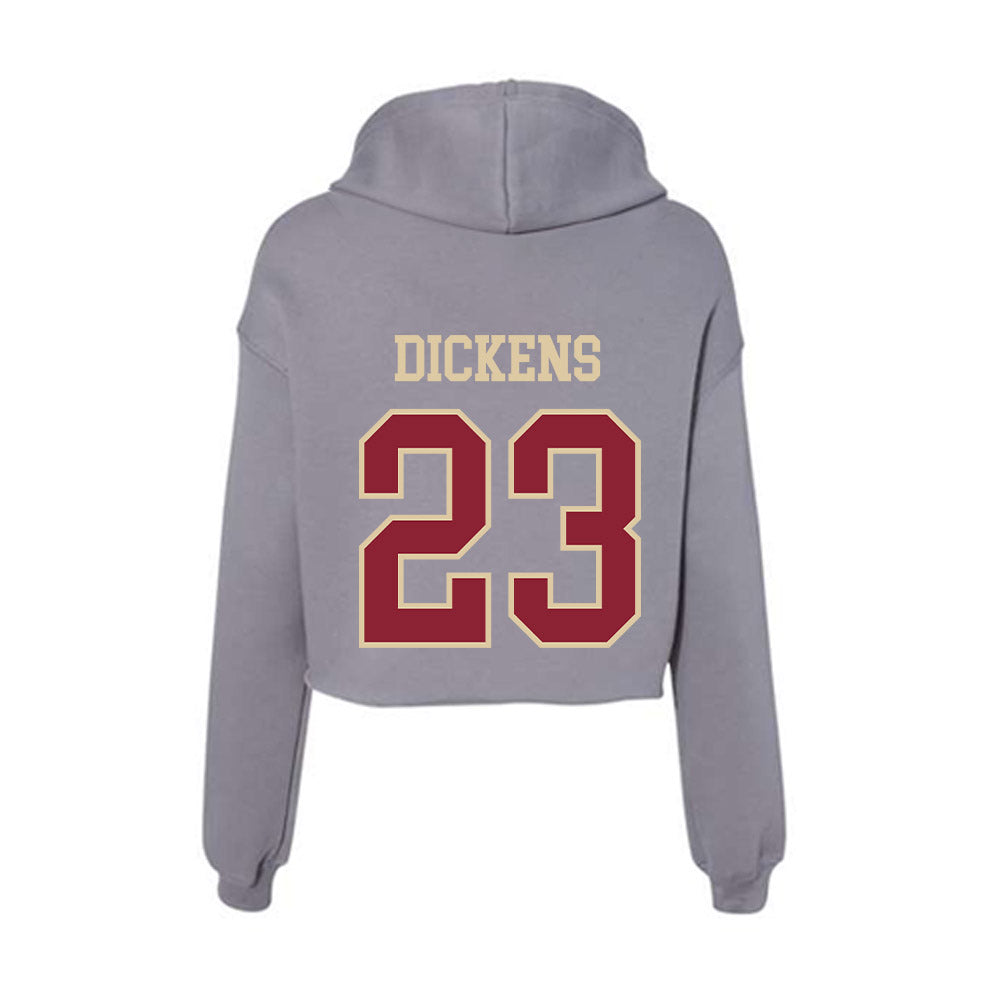 Boston College - NCAA Football : Evan Dickens - Women's Crop Fleece Hoodie-1