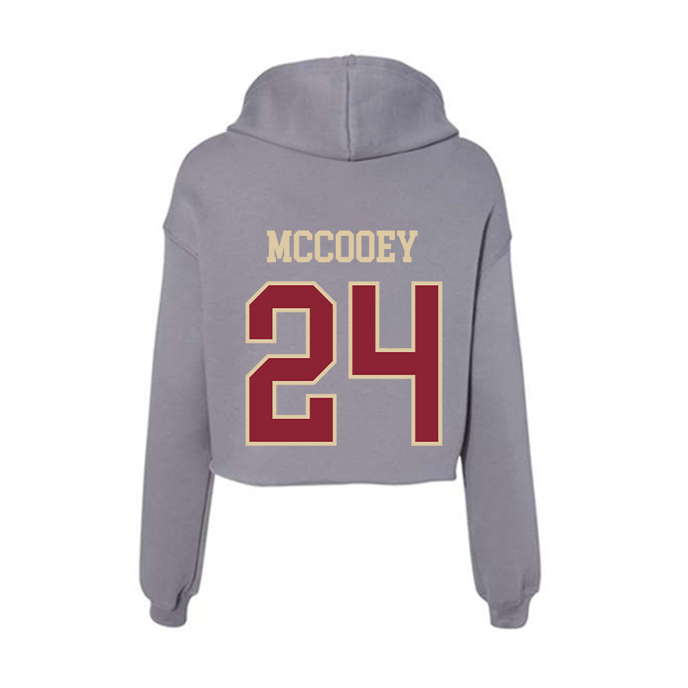 Boston College - NCAA Women's Lacrosse : MaryHelen McCooey - Women's Crop Fleece Hoodie-1