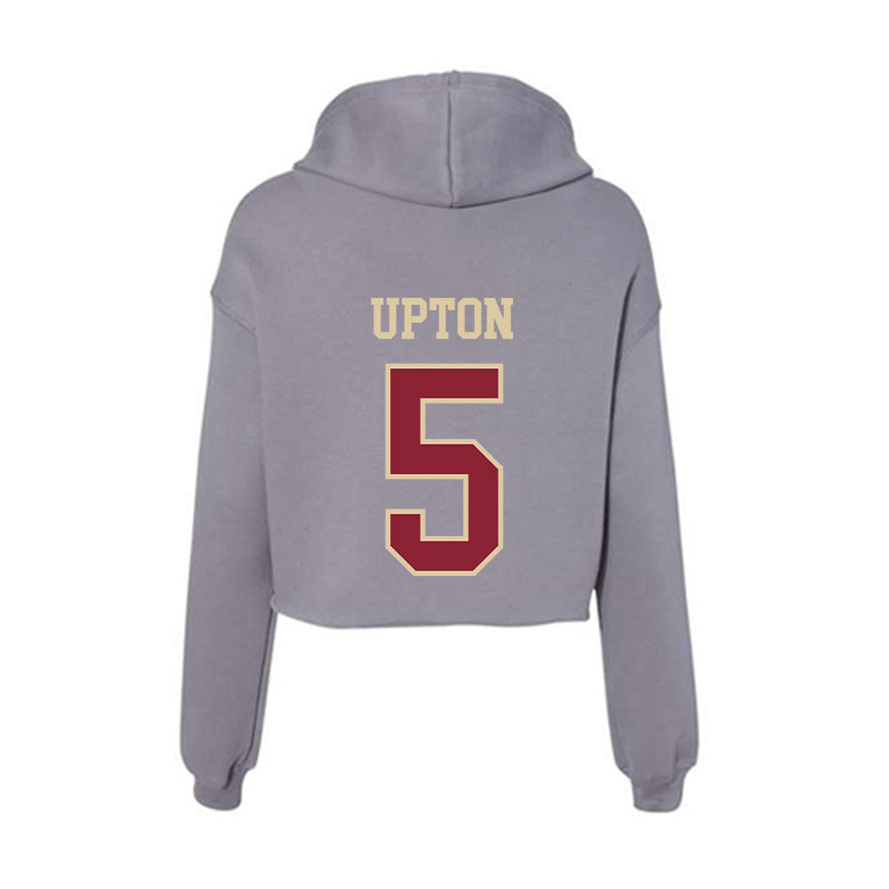 Boston College - NCAA Football : Marcus Upton - Women's Crop Fleece Hoodie-1