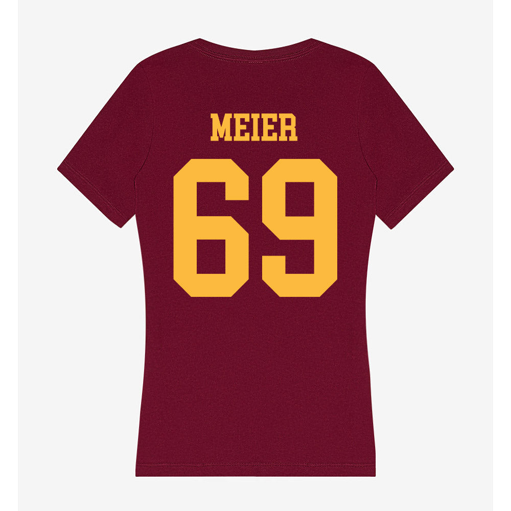 Minnesota - NCAA Football : Gavin Meier - Women's V-Neck T-Shirt-1