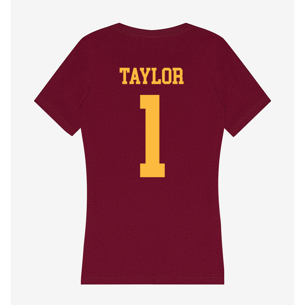 Minnesota - NCAA Football : Darius Taylor - Women's V-Neck T-Shirt-1
