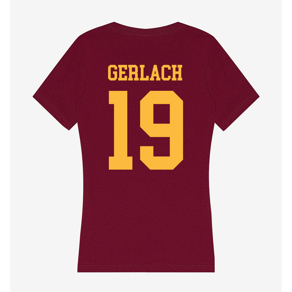 Minnesota - NCAA Football : Joey Gerlach - Women's V-Neck T-Shirt-1
