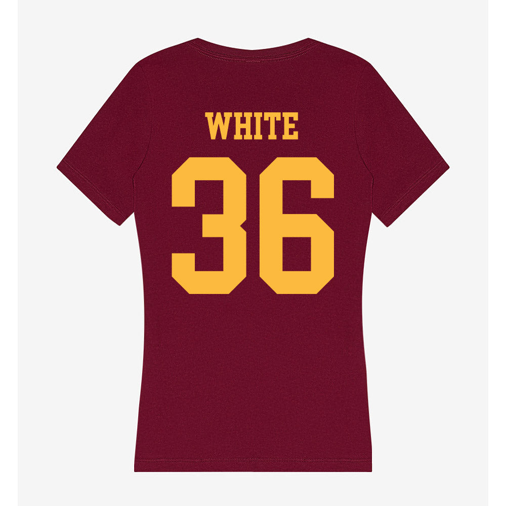 Minnesota - NCAA Football : Tavian White - Women's V-Neck T-Shirt-1
