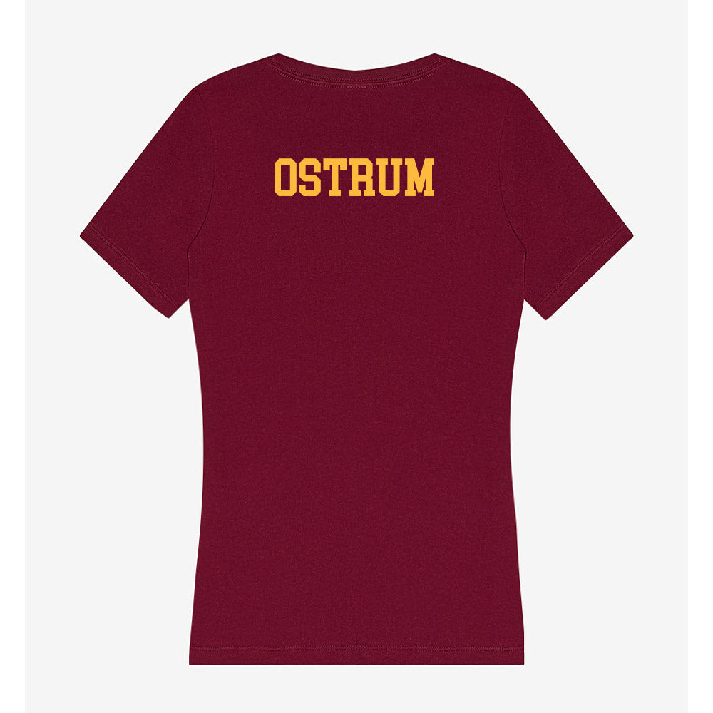 Minnesota - NCAA Women's Gymnastics : Arianna Ostrum - Women's V-Neck T-Shirt-1