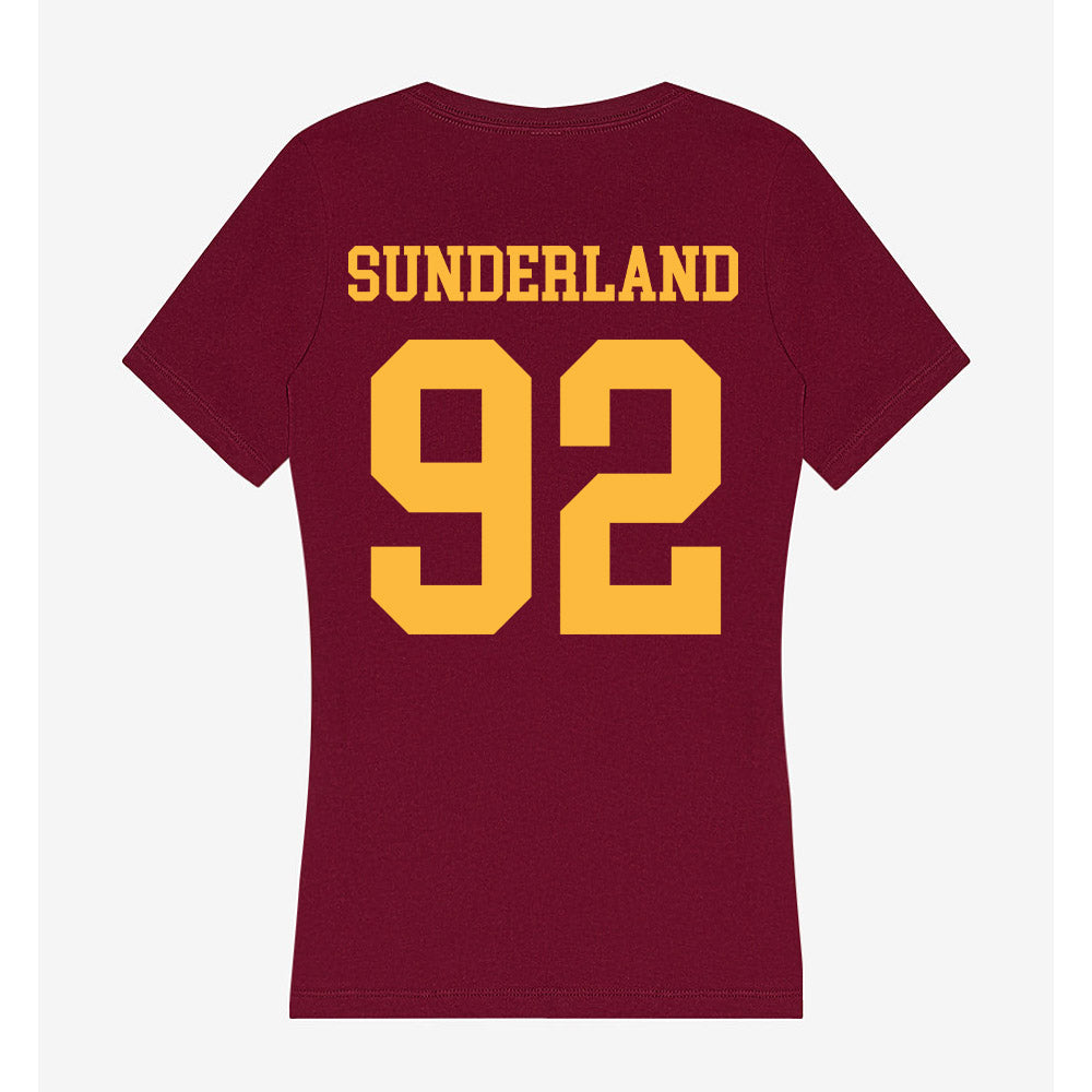 Minnesota - NCAA Football : Beckham Sunderland - Women's V-Neck T-Shirt-1